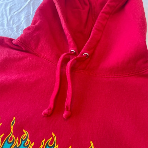 Supreme Thrasher Flame Logo Hoodie Red Size Medium - Picture 5 of 10